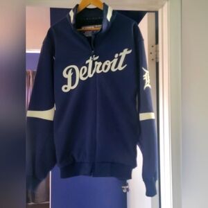 Detroit Blue and White Men's Jacket